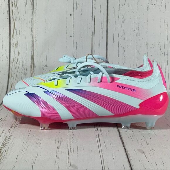 Adidas Predator Elite FG Men’s Soccer Cleats Almost Blue Pink Size 7 IE3950 - Picture 3 of 9
